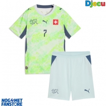 Švicarska Breel Embolo #7 Gostujuci Dres za djecu SP 2026 Kratak Rukav (+ Kratke hlače)
